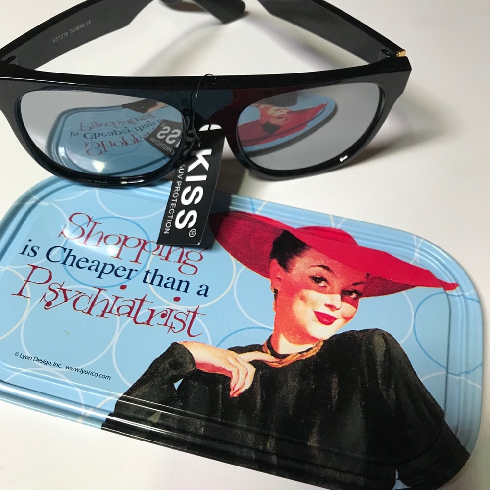 NEW MIRROR BLACK SUNGLASSES 🕶 - Picture 1 of 5